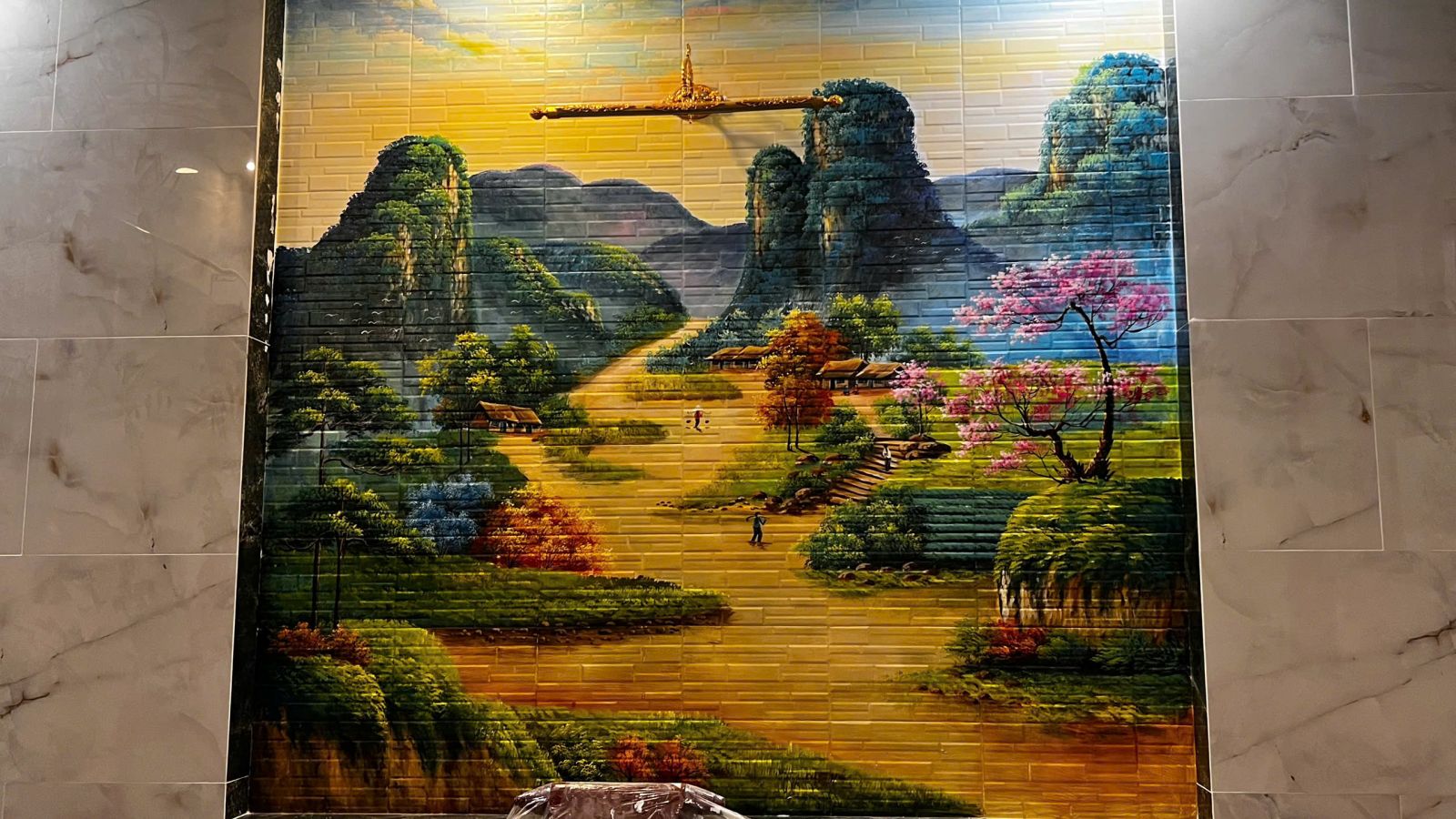 mẫu tranh tường hiện đại 3d